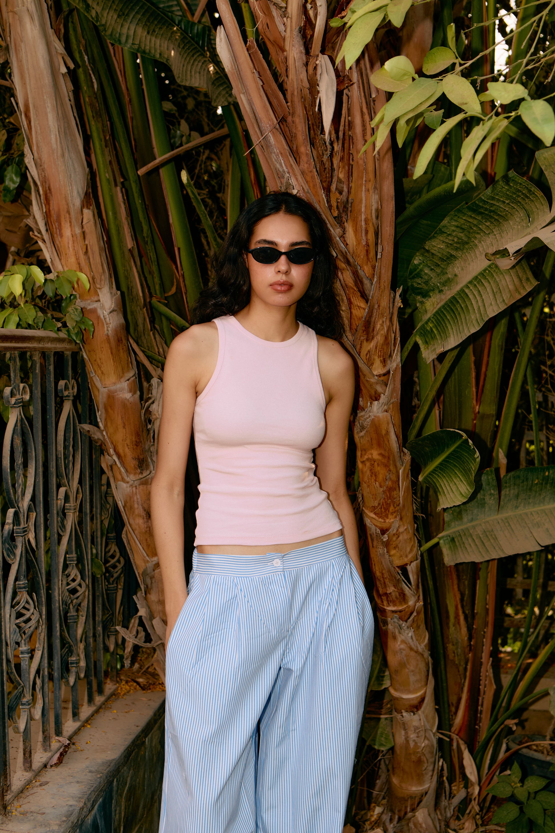 BABY PINK CREWNECK TANK TOP