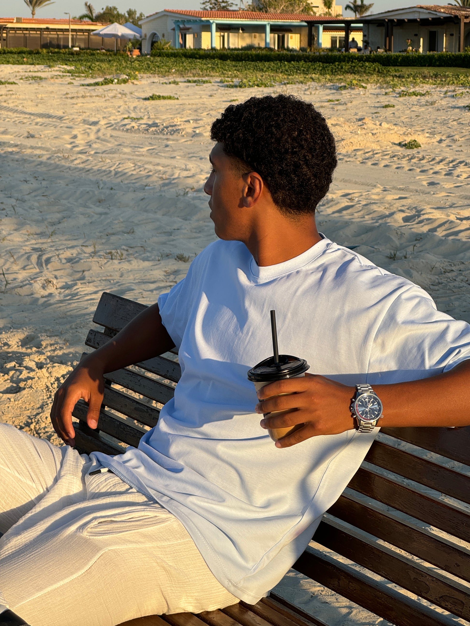 Basic Baby-Blue Oversized T-Shirt