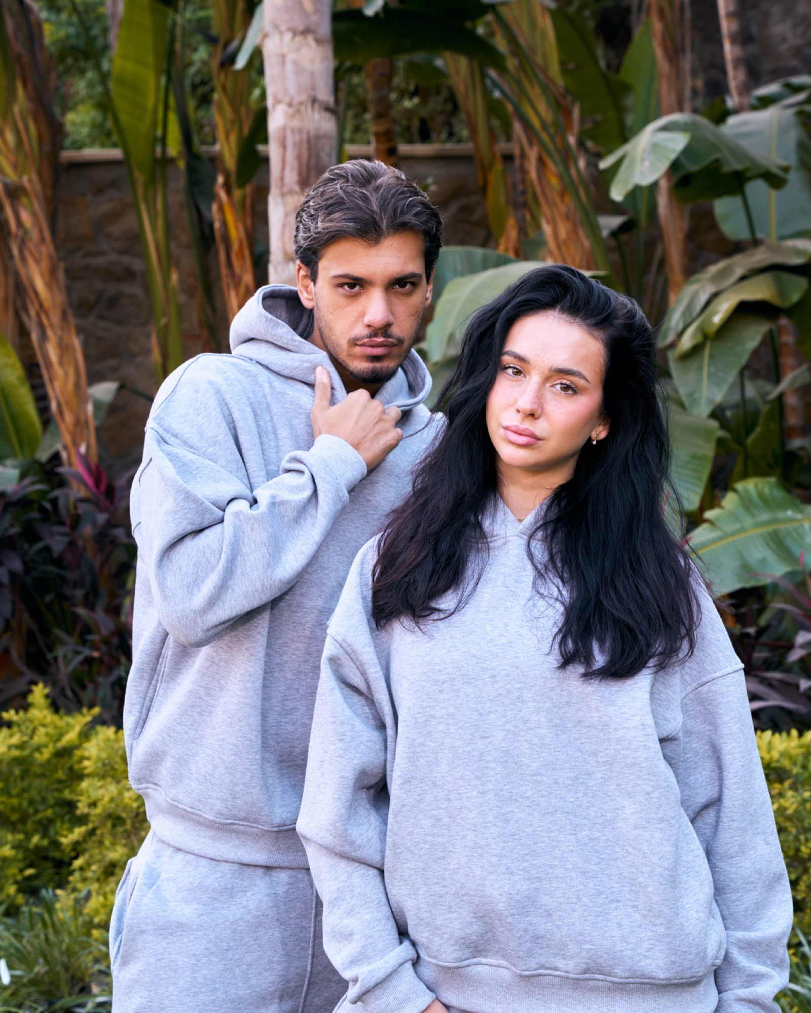 Hidden Pocket Hoodie in grey