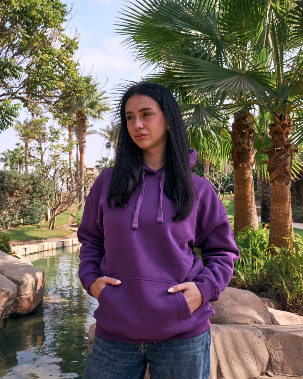 Toad-ally  Printed Purple Hoodie