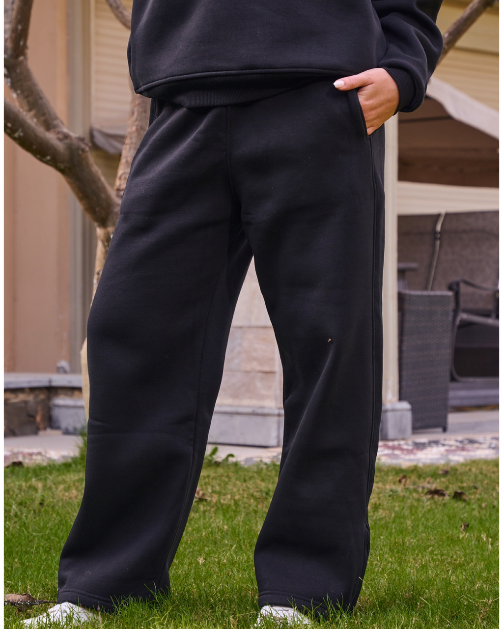 Adjustable SweatPants In Black