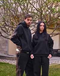 Hidden Pocket Hoodie in black