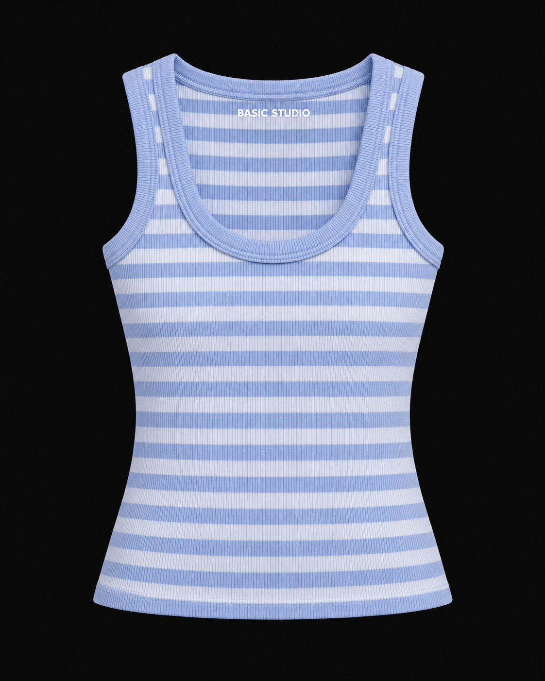 STRIPED BEACH X BLUE TOP