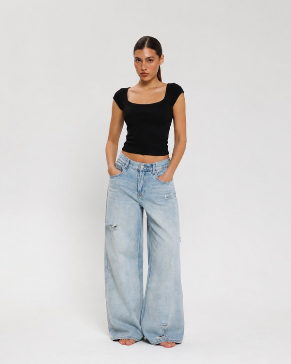 Sculpt Scoop Top - BLACK