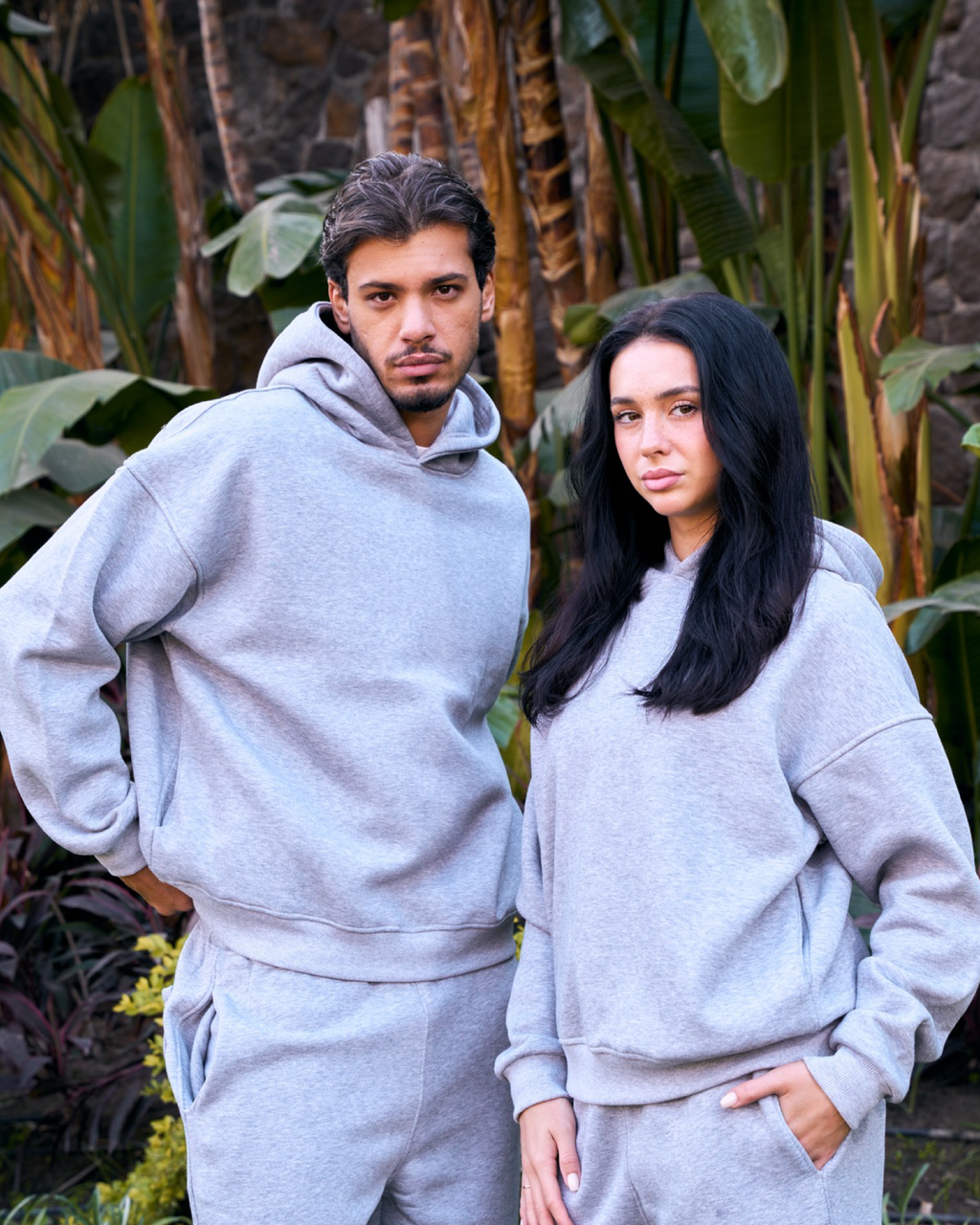 Hidden Pocket Hoodie in grey