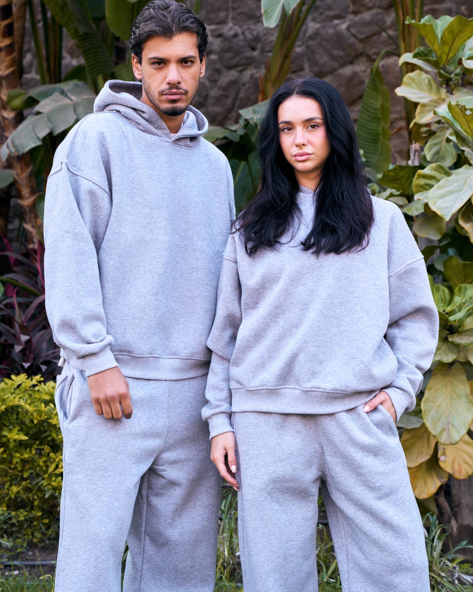 Hidden Pocket Hoodie in grey