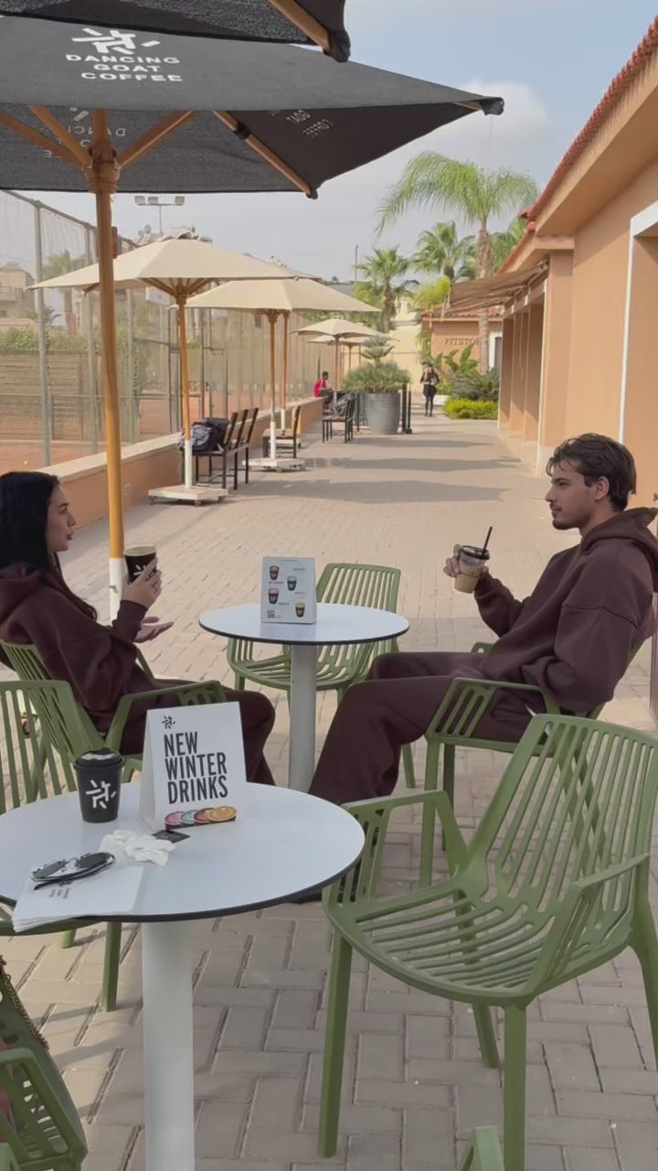 Adjustable SweatPants In Brown